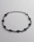 Black Dot Chrome Bracelet